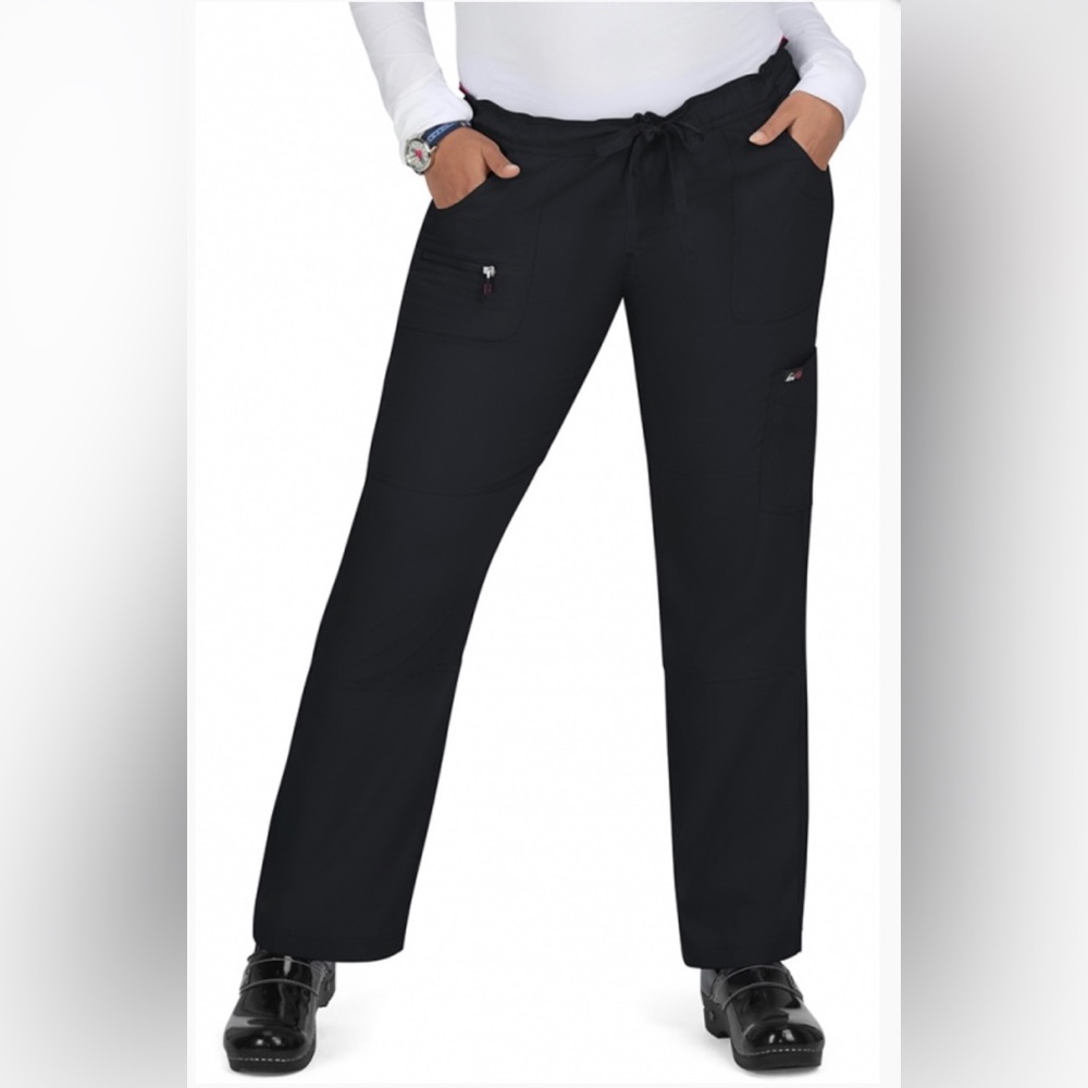 Koi Lite black scrub pants.